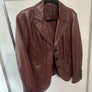 Vintage Wilson’s Leather Brown Leather Blazer